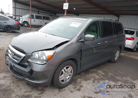 2007 Honda Odyssey Ex-L from USA, damaged, VIN 5FNRL38667B443922